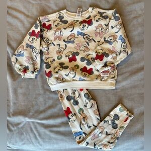 Disney Characters Girls Matching Set - Sweatshirt and Leggings